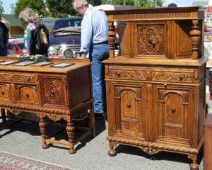Great vintage furniture selection Folsom Antique Peddlers Fair