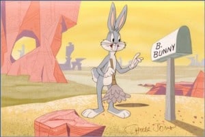 bugs bunny cleaning the desert
