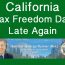 california tax freedom day.